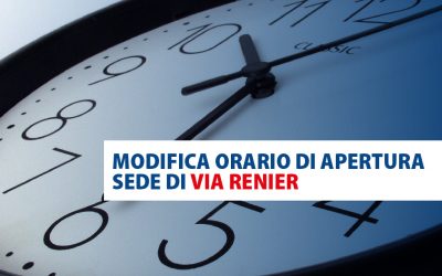 MODIFICA ORARIO VIA RENIER