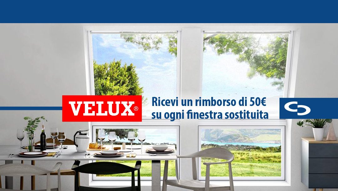 Cashback finestre Velux