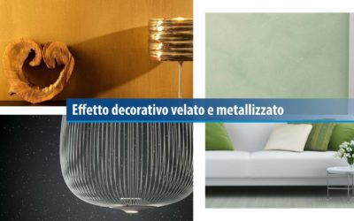 Effetto decorativo velato e metallizzato