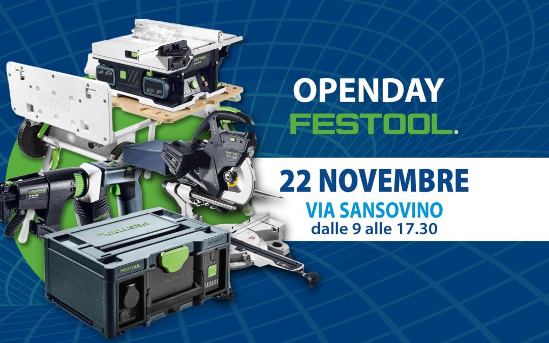 Openday FESTOOL 22 novembre 2022