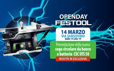 Openday Festool 14 marzo 2023