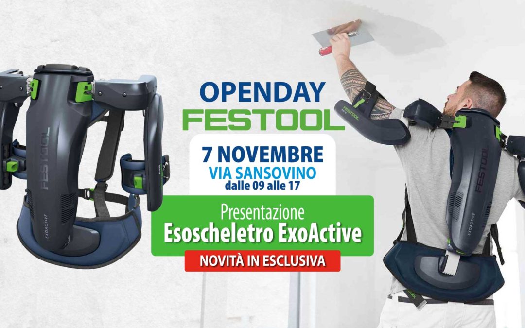 Presentazione esoscheletro Festool – 7 novembre 2023