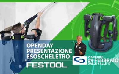 OpenDay Festool 9 febbraio con l’esoscheletro e molto altro!