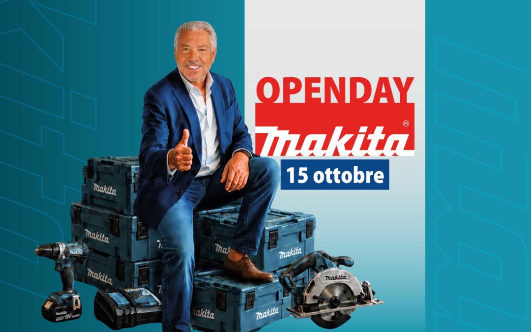 Open Day Makita a Torino: il 15 ottobre prezzi incredibili, regali e dimostrazioni dal vivo!